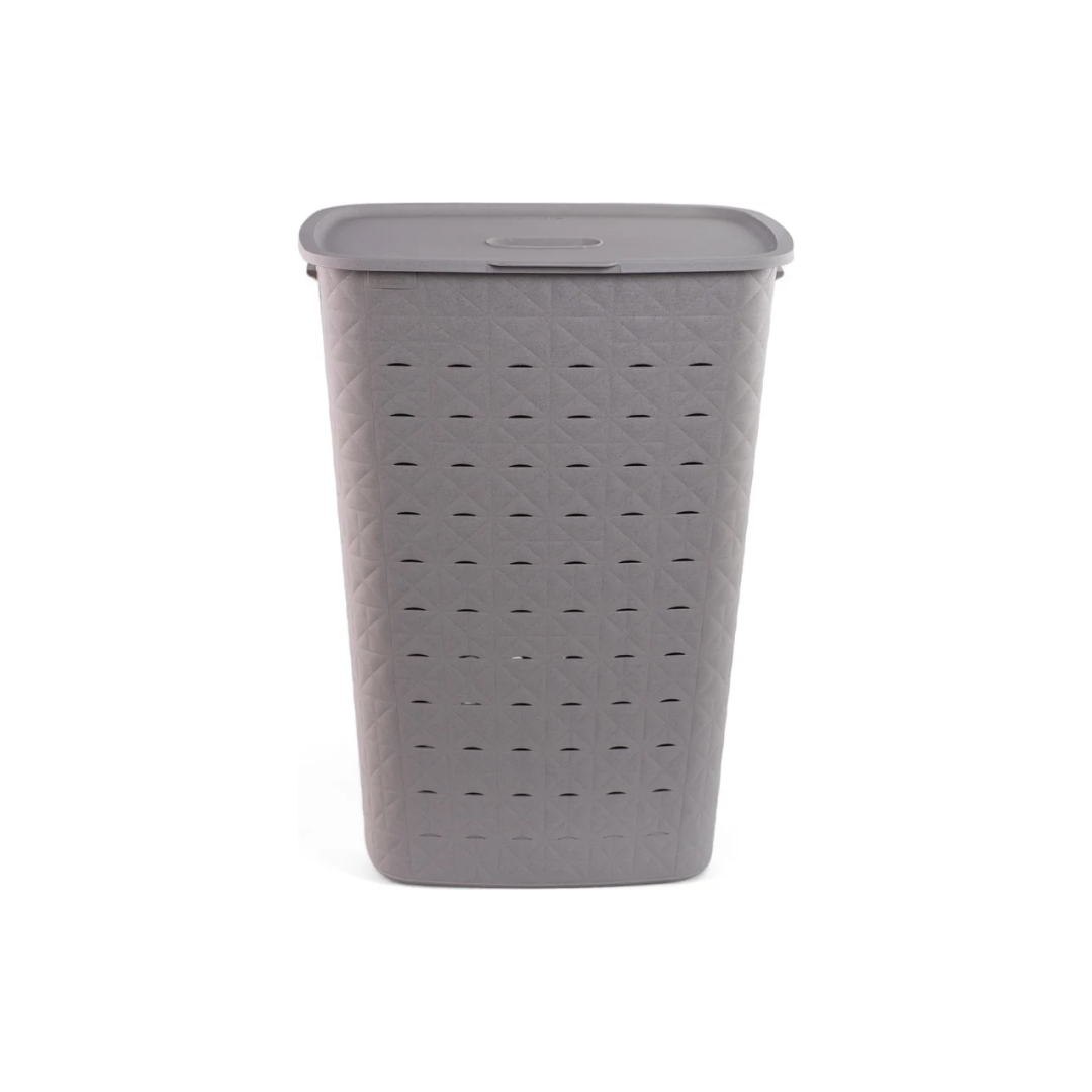 Корзина для белья SOFTEX серая 56л
